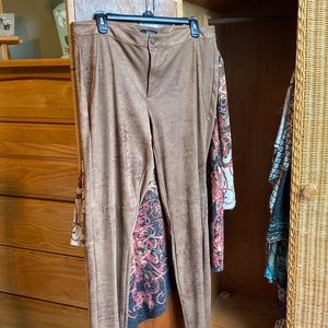 a.n.a. faux leather skinny jeans